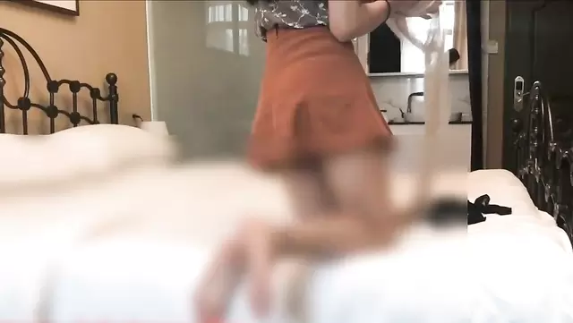 Going under the skirt of a Korean girlfriend